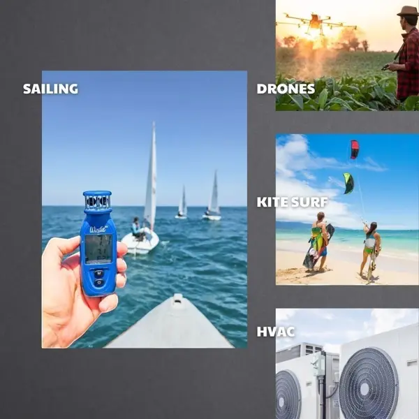 Handheld anemometer uses beyond sailing