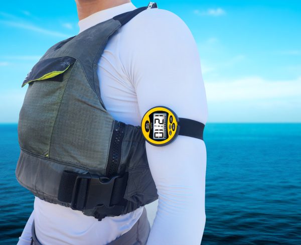 Windie-timer: race stopwatch. Race stopwatch, Water-resistant stopwatch. yellow