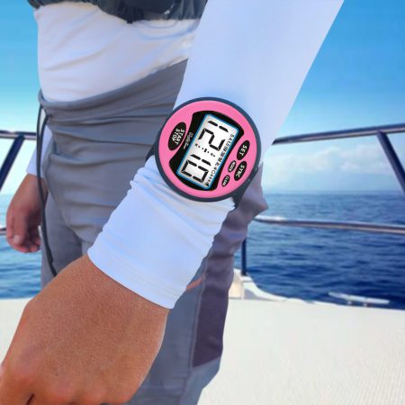 pink Windie-timer: race stopwatch. Race stopwatch, Water-resistant stopwatch